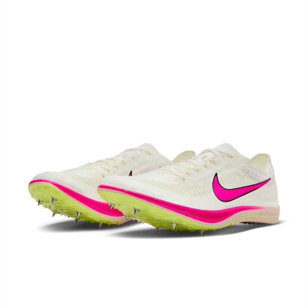 NEW NIKE unisex zoomx dragonfly track shoes in sail fierce pink